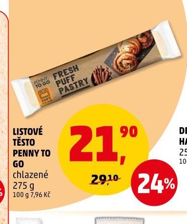 Listové těsto Penny To Go