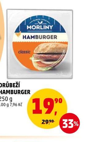Drůbeží hamburger Morliny