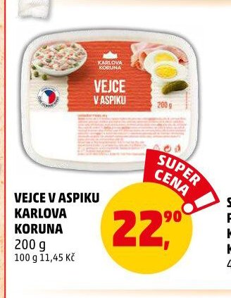 Vejce v aspiku Karlova Koruna