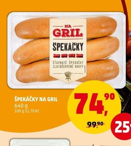 ŠPEKÁČKY NA GRIL