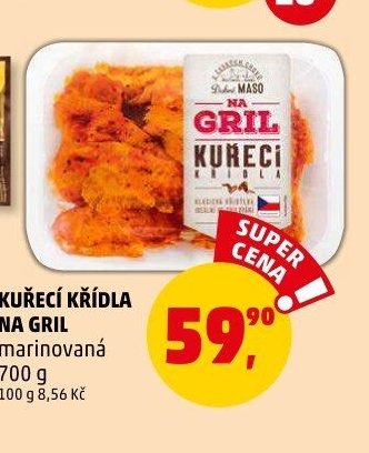 KUŘECÍ KŘÍDLA NA GRIL marinovaná