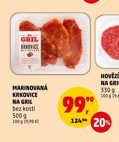 MARINOVANÁ KRKOVICE NA GRIL