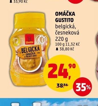 OMÁČKA GUSTITO belgická, česneková