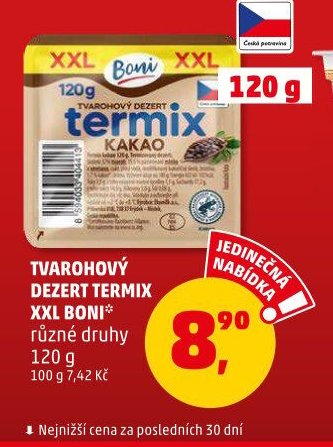 TVAROHOVÝ DEZERT TERMIX XXL BONI