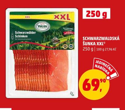 SCHWARZWALDSKÁ ŠUNKA XXL 250 g