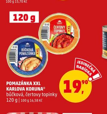 POMAZÁNKA XXL KARLOVA KORUNA 120 g