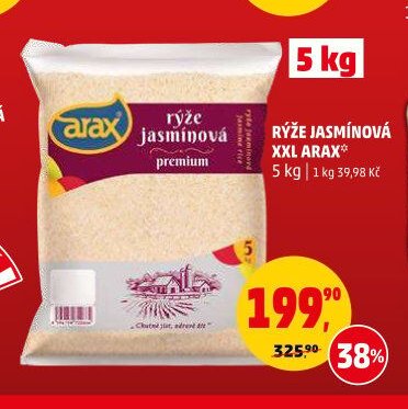 RÝŽE JASMÍNOVÁ XXL ARAX 5 kg