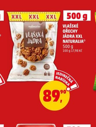 VLAŠSKÉ OŘECHY JÁDRA XXL NATURALIA 500 g