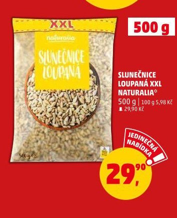 SLUNEČNICE LOUPANÁ XXL NATURALIA 500 g