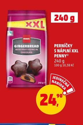 PERNÍČKY S NÁPLNÍ XXL PENNY 240 g