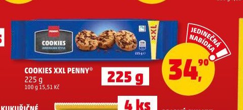 COOKIES XXL PENNY 225 g