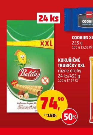 KUKUŘIČNÉ TRUBIČKY XXL BALILA 24 ks