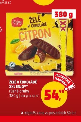 ŽELÉ V ČOKOLÁDĚ XXL ENJOY 380 g