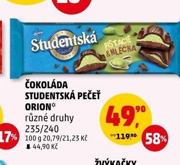 Čokoláda Studentská pečeť