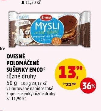 Ovesné polomáčené sušenky Emco