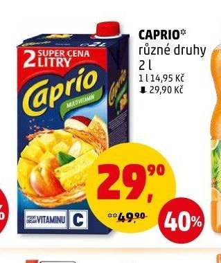 Caprio různé druhy