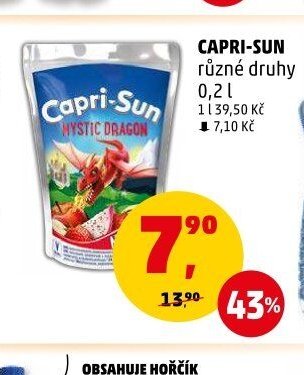 Capri-Sun různé druhy