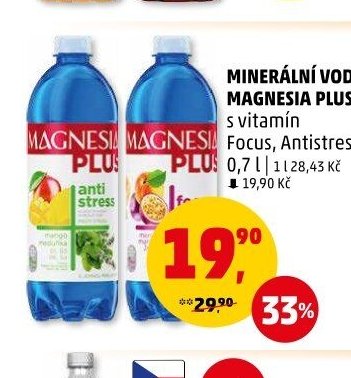 Minerální voda Magnesia Plus s vitamín Focus, Antistress