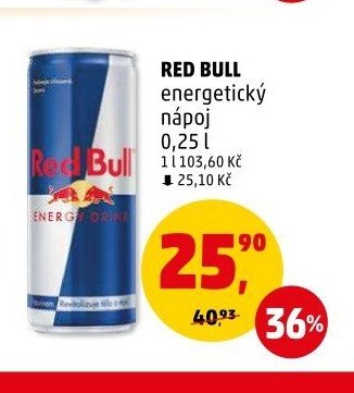 Red Bull energetický nápoj