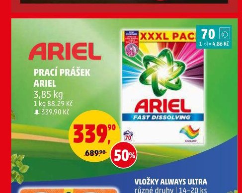 Prací prášek Ariel