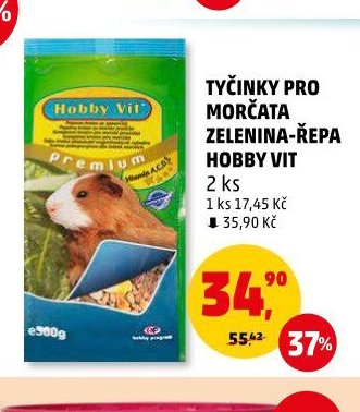 TYČINKY PRO MORČATA ZELENINA-ŘEPA HOBBY VIT