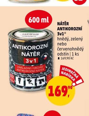NÁTĚR ANTIKOROZNÍ 3v1