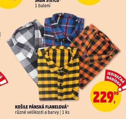 KOŠILE PÁNSKÉ FLANELOVÁ
