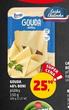 GOUDA 48% BONI plátky 150 g