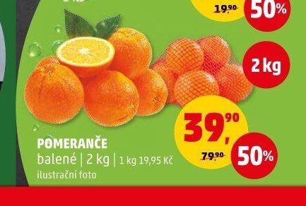 POMERANČE balené 2 kg