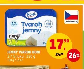 Jemný tvaroh Boni