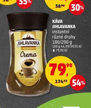 KÁVA JIHLAVANKA instantní různé druhy 180/200 g