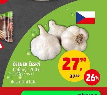 ČESNEK ČESKÝ balený | 200 g