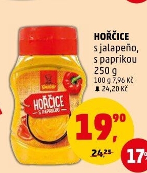 Hořčice s jalapeňo Gustito