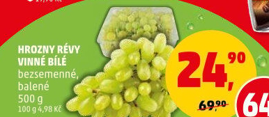 Hrozny bílé bezsemenné