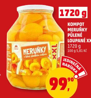 Kompot meruňky Karlova Koruna