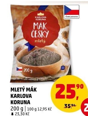 Mák mletý Karlova Koruna