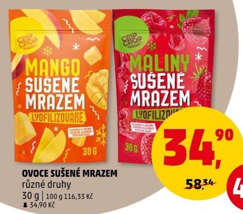 Mrazem sušené ovoce Crip Crop
