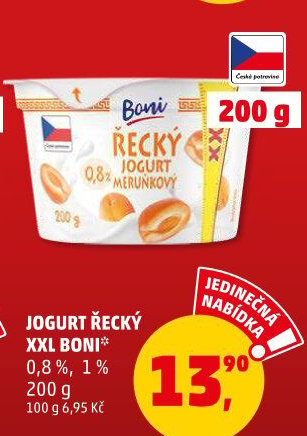 Ochucený jogurt řeckého typu Boni