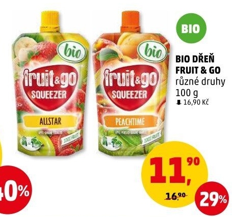 Ovocná dřeň bio fruit&
