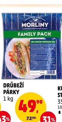 Párky drůbeží Morliny