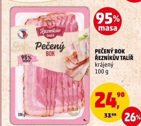 Pečený bok Řezníkův talíř