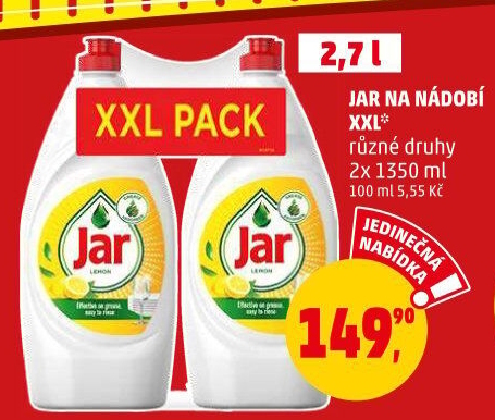 Prostředek na nádobí Jar