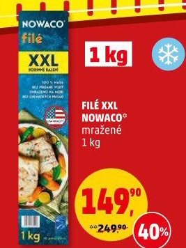 Rybí filé mražené Nowaco
