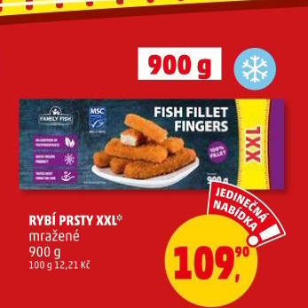 Rybí prsty mražené