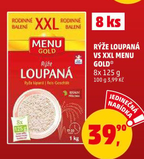 Rýže loupaná Menu Gold