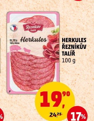 Salám Herkules Řezníkův talíř