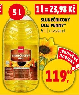 Slunečnicový olej Penny