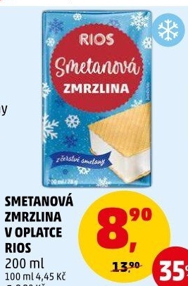 Smetanová zmrzlina Rios
