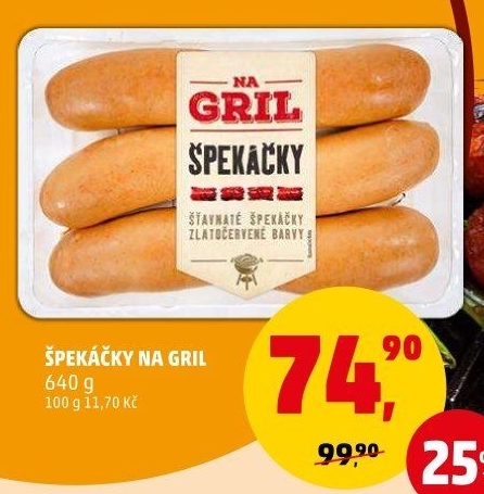 Špekáčky Na gril Penny