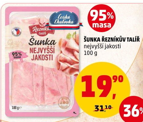 Šunka nejvyšší jakosti Řezníkův talíř